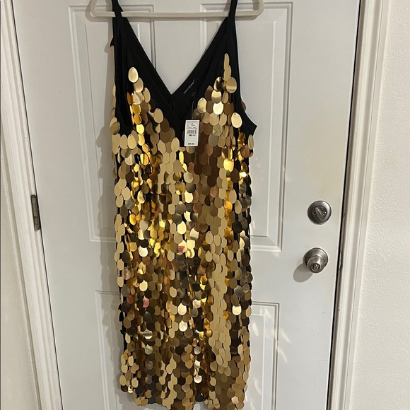 Ashley Stewart Dresses & Skirts - Ashley Stewart Black and Gold Sequin Dress